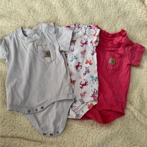 Carhartt Baby Onesies Set - Purple, Pink, Multicolor